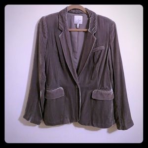 Joie Silver Velvet Mehira Blazer